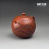 hgl-1-1 (6) 【黃冠霖】山水雕刻手拉坏朱泥壺 220ml
