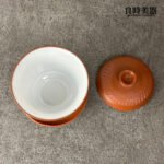 朱泥聚香蓋碗 100ml