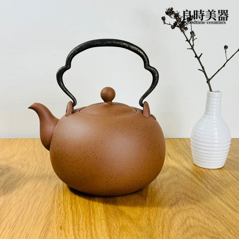 【墨泥】墨泥/段泥丸球提梁燒水壺1100ml