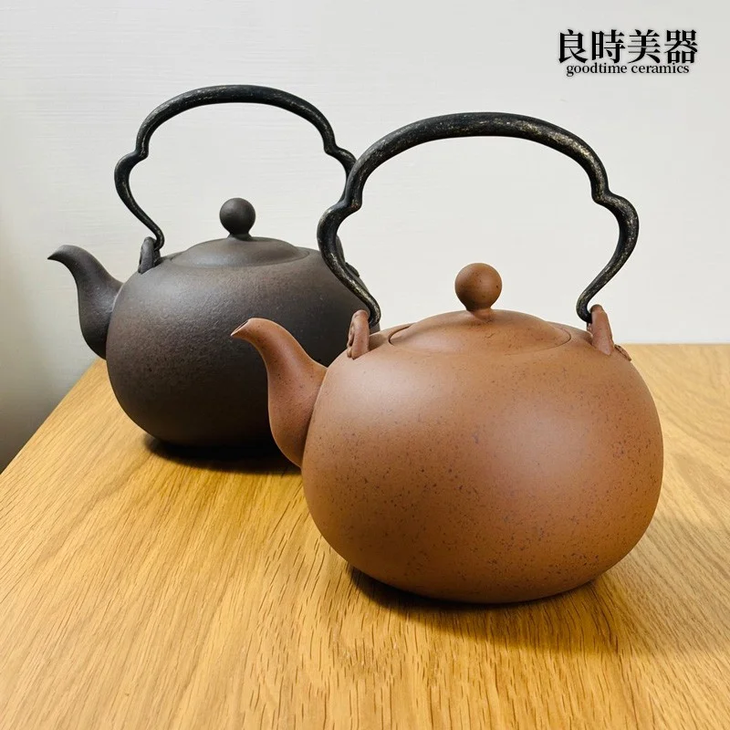 【墨泥】墨泥/段泥丸球提梁燒水壺1100ml