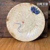 台灣古物浮雕水繪天鶴壺承 乾泡台