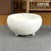 定窯三足茶洗 無純白光釉水盂