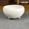 定窯三足茶洗 無純白光釉水盂