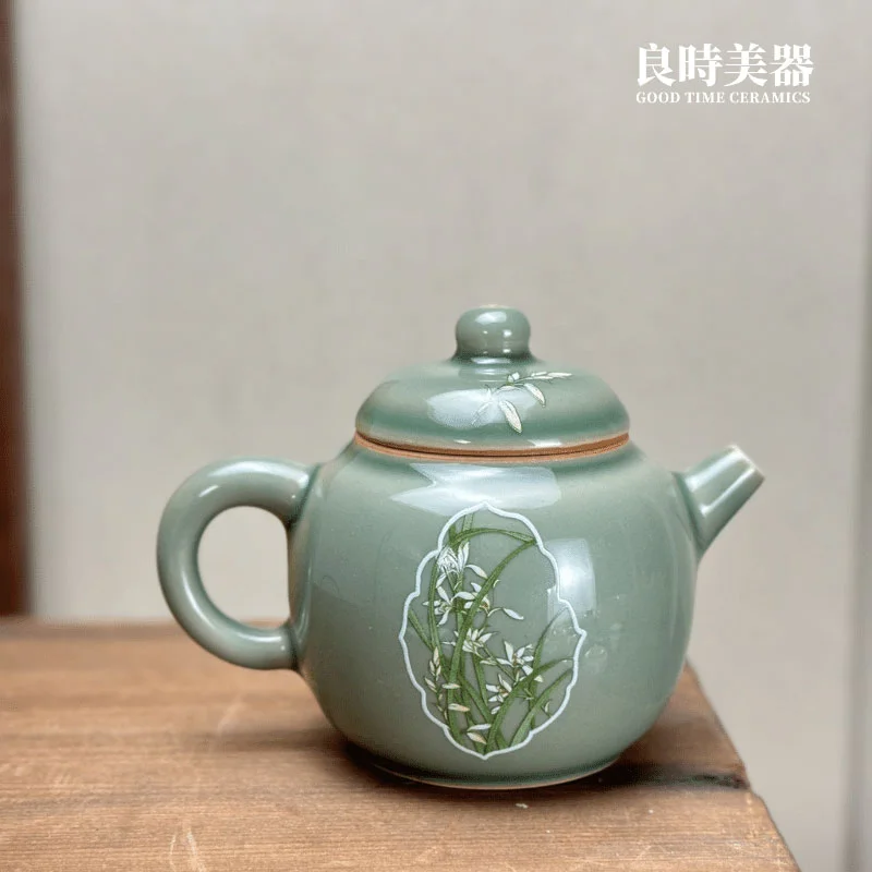 竹風泡茶壺小容量泡茶壺120ml - 良時美器GoodTimeCeramics