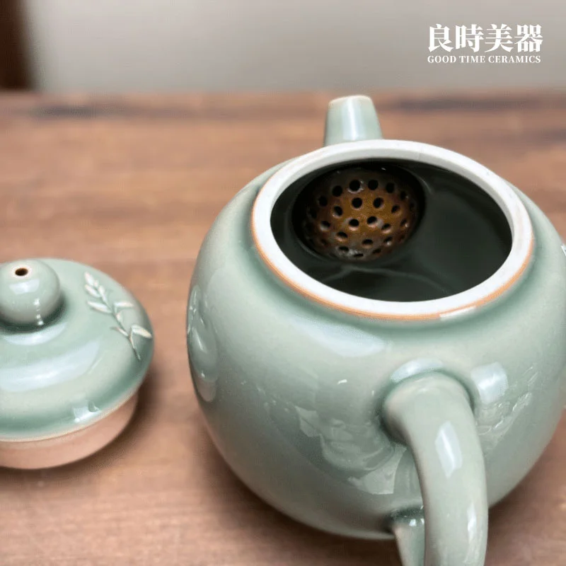 竹風泡茶壺小容量泡茶壺120ml - 良時美器GoodTimeCeramics