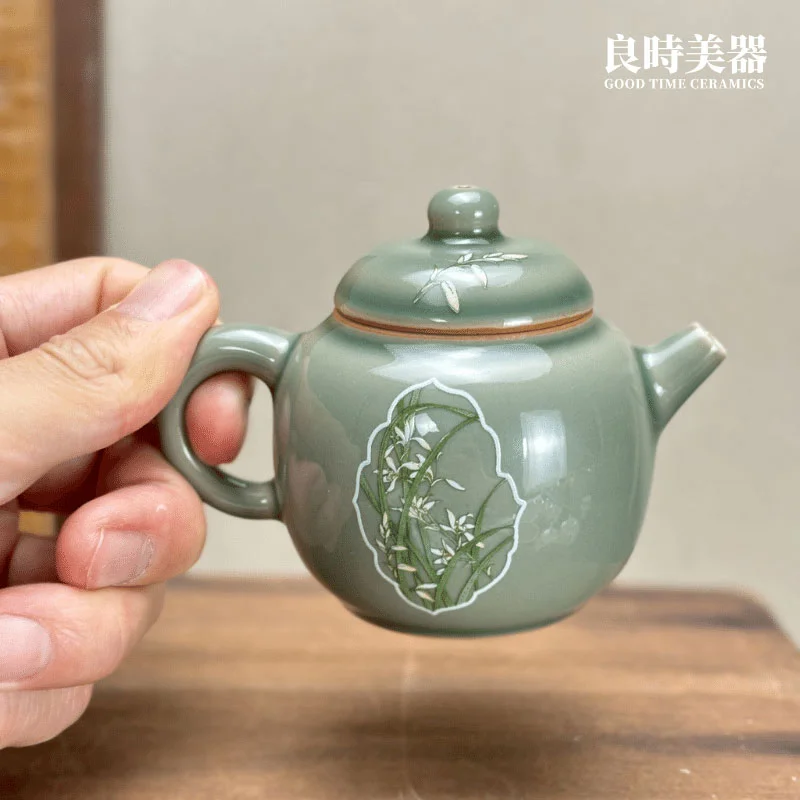 竹風泡茶壺小容量泡茶壺120ml - 良時美器GoodTimeCeramics