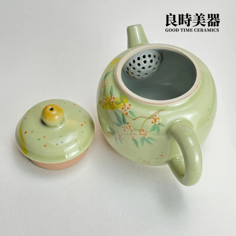 手繪果青月兔茶壺 泡茶壺 120ml