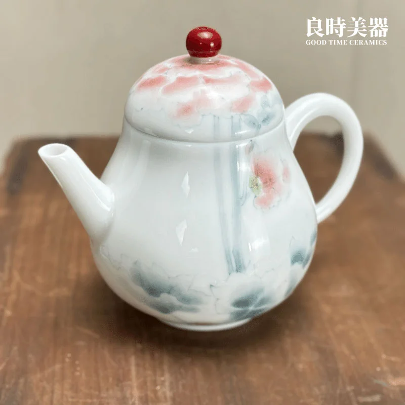 手繪綻紅茶壺 150ml