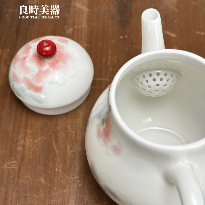 手繪綻紅茶壺 150ml