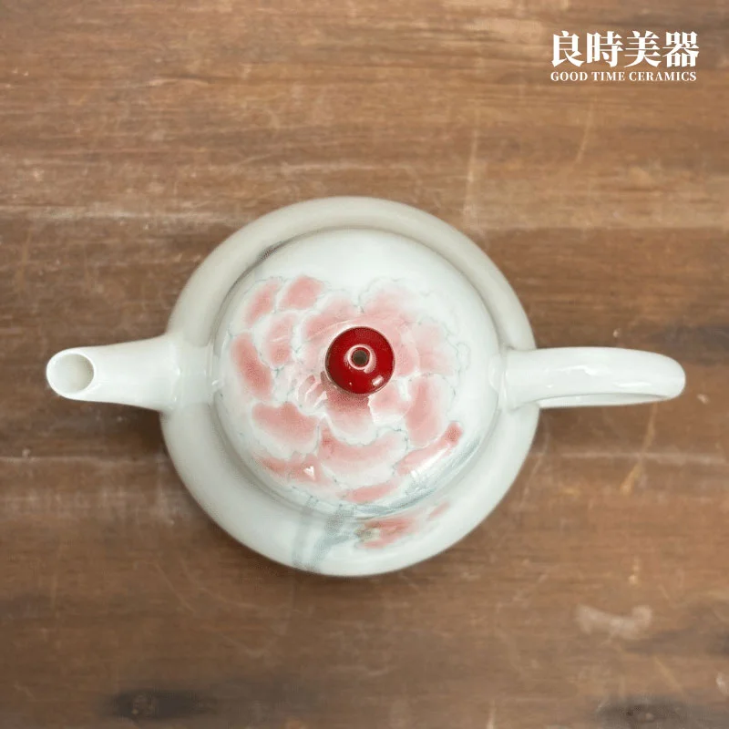 手繪綻紅茶壺 150ml