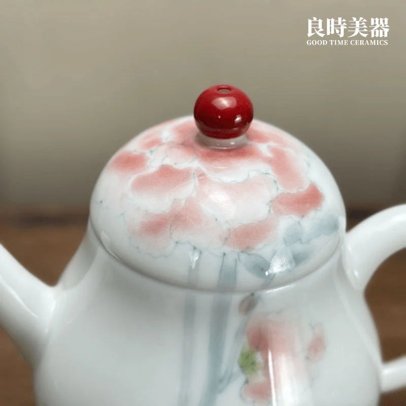 手繪綻紅茶壺 150ml