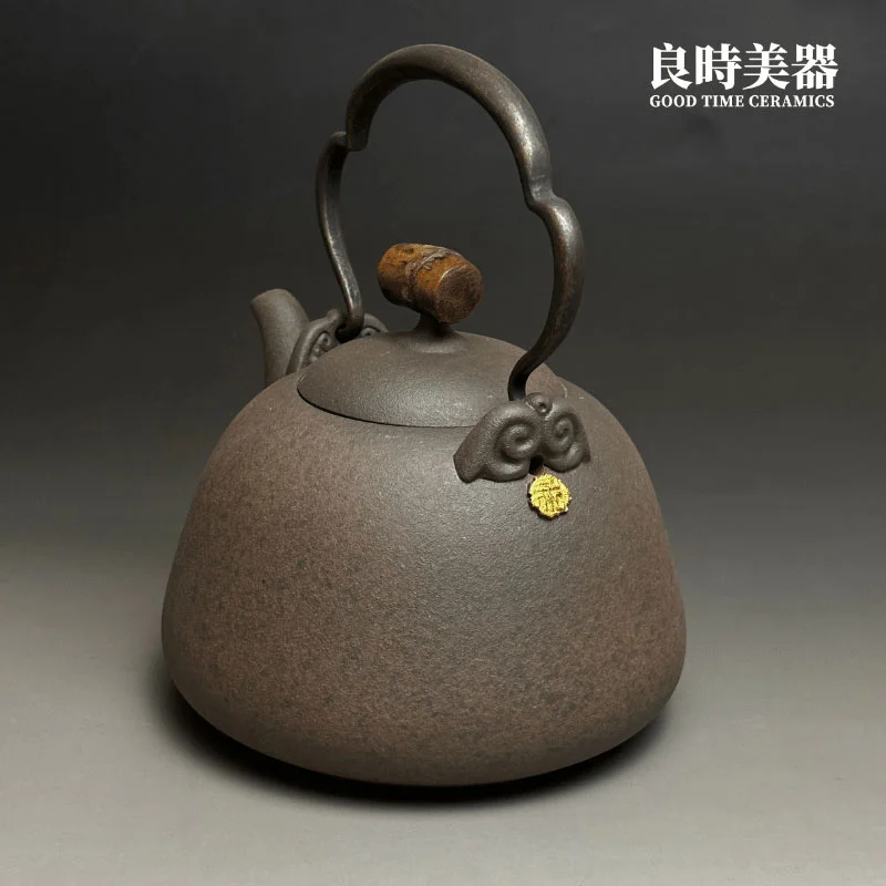 墨壺 墨泥】鳴月墨竹燒水壺600ml - 良時美器GoodTimeCeramics 鶯歌茶具推薦