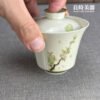 手繪青花卉蓋碗120ml