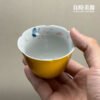 手繪黃朵蓋碗 (4) 手繪黃朵蓋碗90ml