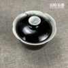 手繪黑朵蓋碗 (4) 手繪黑朵蓋碗90ml