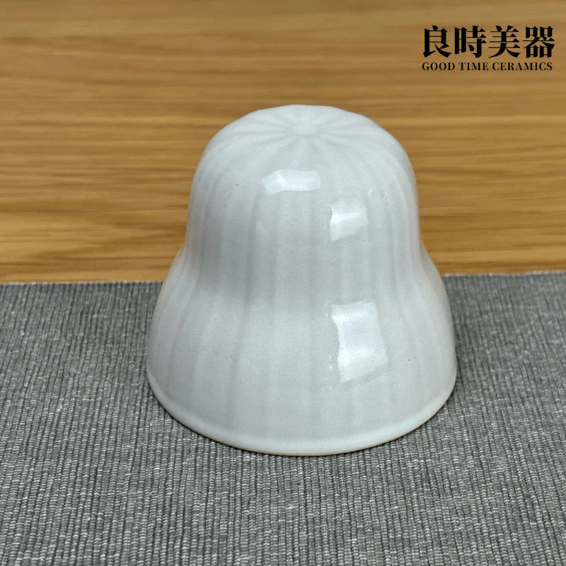 文創斗笠茶杯 乳白咖啡杯 斗笠酒杯 100ml