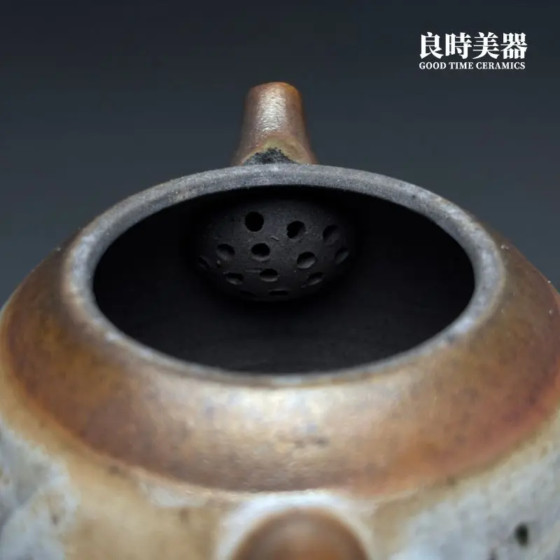 王文玉柴燒壺-良時美器-內部過濾網