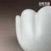 台灣汝窯 汝青蓮花式溫茶碗/汝窯茶洗/天青碗