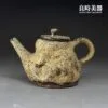 【田承泰】柴燒灰釉蟲蛀手捏壺 180ml 了不起的匠人