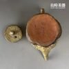 【田承泰】柴燒灰釉蟲蛀手捏壺 180ml 了不起的匠人