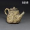【田承泰】柴燒灰釉蟲蛀手捏壺 180ml 了不起的匠人