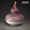 【許旭倫】汝窯冰裂葫蘆茶葉罐 葫蘆聚寶盆 半斤
