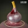 【許旭倫】汝窯冰裂葫蘆茶葉罐 葫蘆聚寶盆 半斤