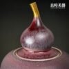 【許旭倫】汝窯冰裂葫蘆茶葉罐 葫蘆聚寶盆 半斤