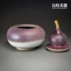 【許旭倫】汝窯冰裂葫蘆茶葉罐 葫蘆聚寶盆 半斤