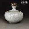 【許旭倫】汝窯槌瓶茶葉罐 汝窯槌瓶聚寶盆