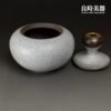 【許旭倫】汝窯槌瓶茶葉罐 汝窯槌瓶聚寶盆