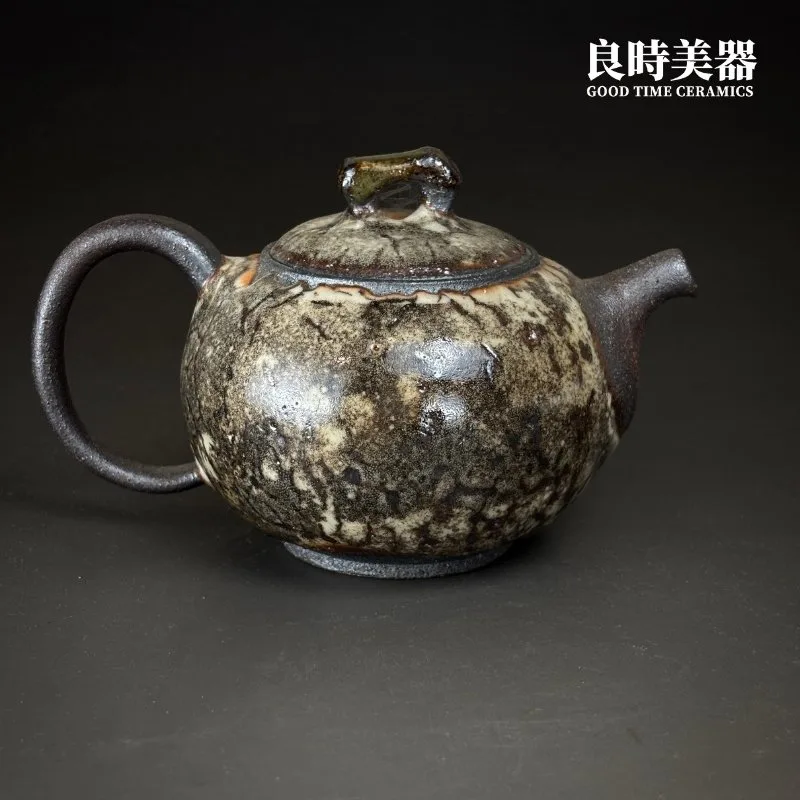 許旭倫】岩礦志野圓平壺240ml - 良時美器GoodTimeCeramics台灣茶具