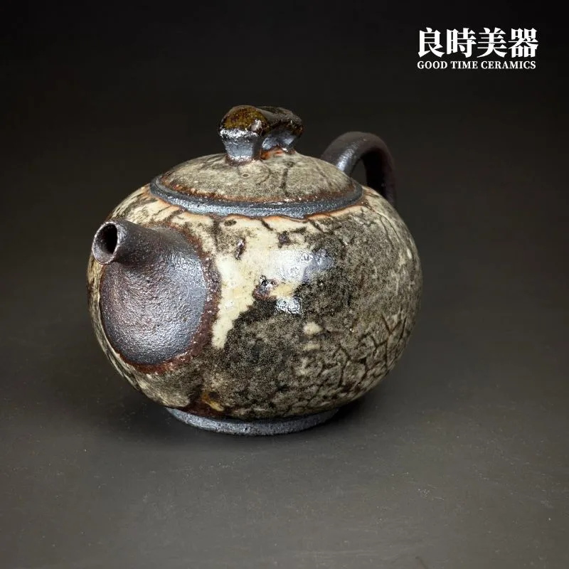 許旭倫】岩礦志野圓平壺240ml - 良時美器GoodTimeCeramics台灣茶具