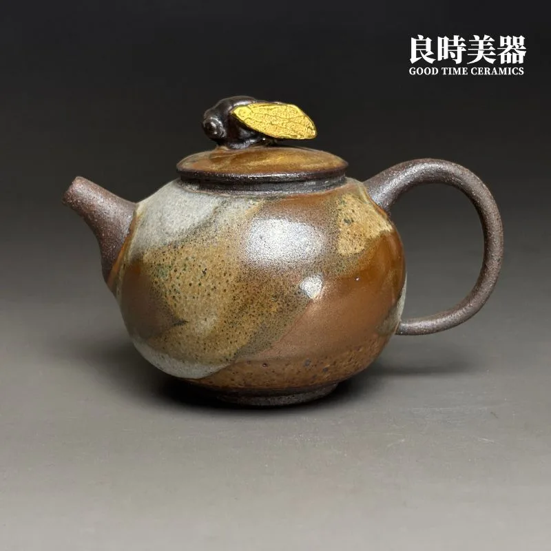 許旭倫】岩礦金蟬壺210ml - 良時美器GoodTimeCeramics台灣茶具