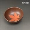 【陳政嵐】紫砂/朱泥楓葉杯 70ml