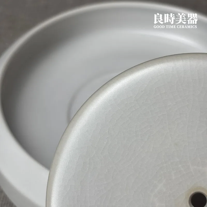 汝窯壺承 兩件式冰裂壺承 乾泡台