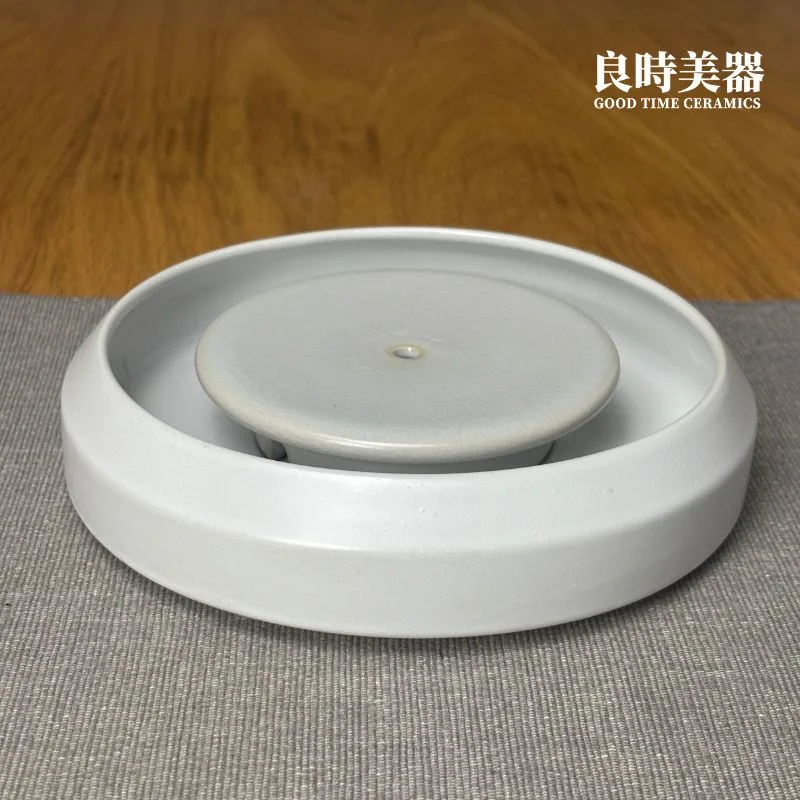 汝窯壺承 兩件式冰裂壺承 乾泡台