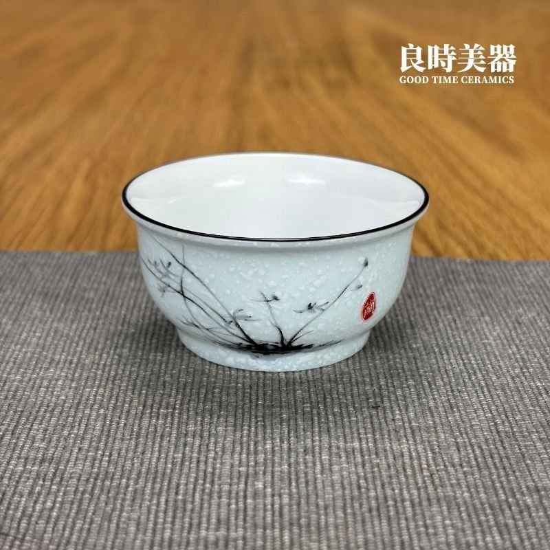 薄瓷茶杯|蘭花/竹子/蝦子品茗茶杯 50ml 60ml