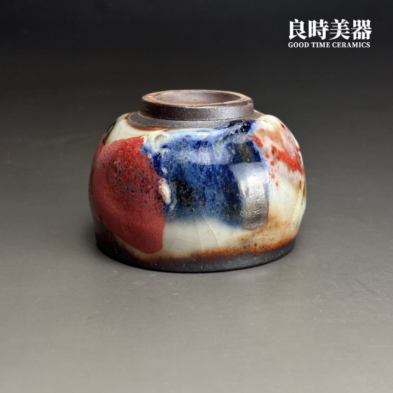 【黑山】志野燒柿桃杯