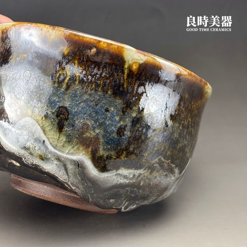 【許旭倫】志野燒山水大茶碗1000ml 16.5cm