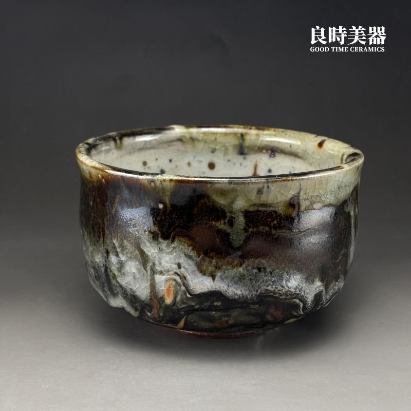 【許旭倫】志野燒山水大茶碗1000ml 16.5cm