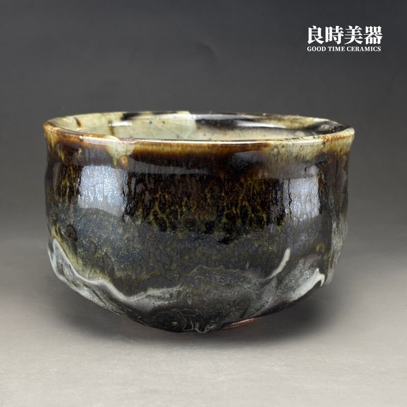 【許旭倫】志野燒山水大茶碗1000ml 16.5cm