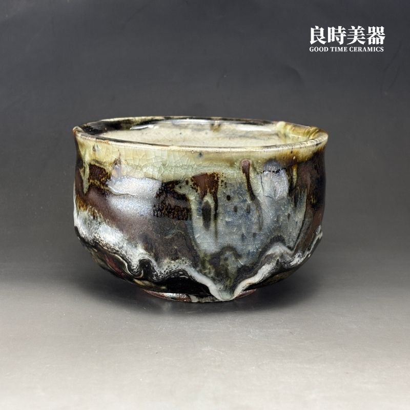【許旭倫】志野燒山水大茶碗1000ml 16.5cm