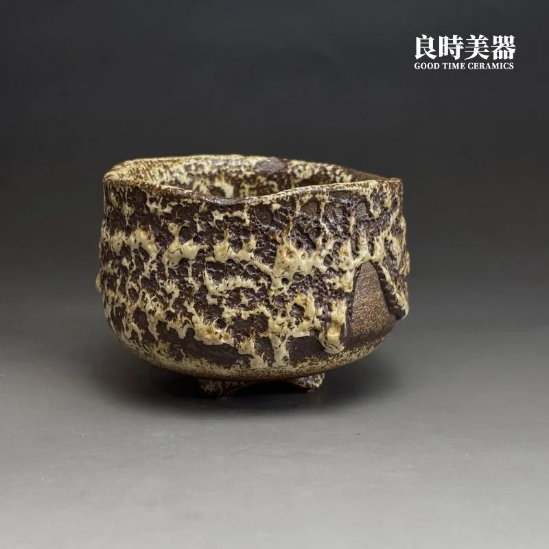 【許旭倫】志野燒蟲蛀茶碗400ml 11cm