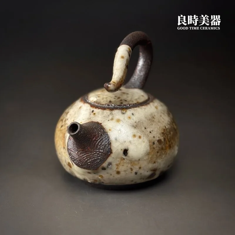 許旭倫】岩礦手捏飛天壺230ml - 良時美器GoodTimeCeramics台灣茶具