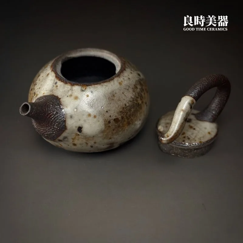 許旭倫】岩礦手捏飛天壺230ml - 良時美器GoodTimeCeramics台灣茶具