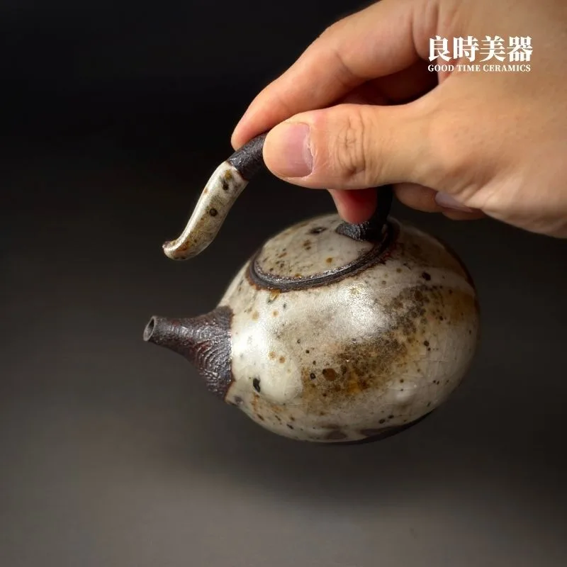 許旭倫】岩礦手捏飛天壺230ml - 良時美器GoodTimeCeramics台灣茶具