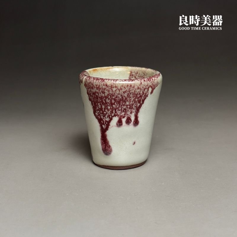 志野燒釉厚釉變立品茶杯 40ml