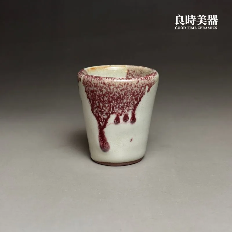 志野燒釉厚釉變立品茶杯 40ml