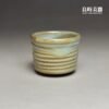 灰綠釉陶茶杯 55ml
